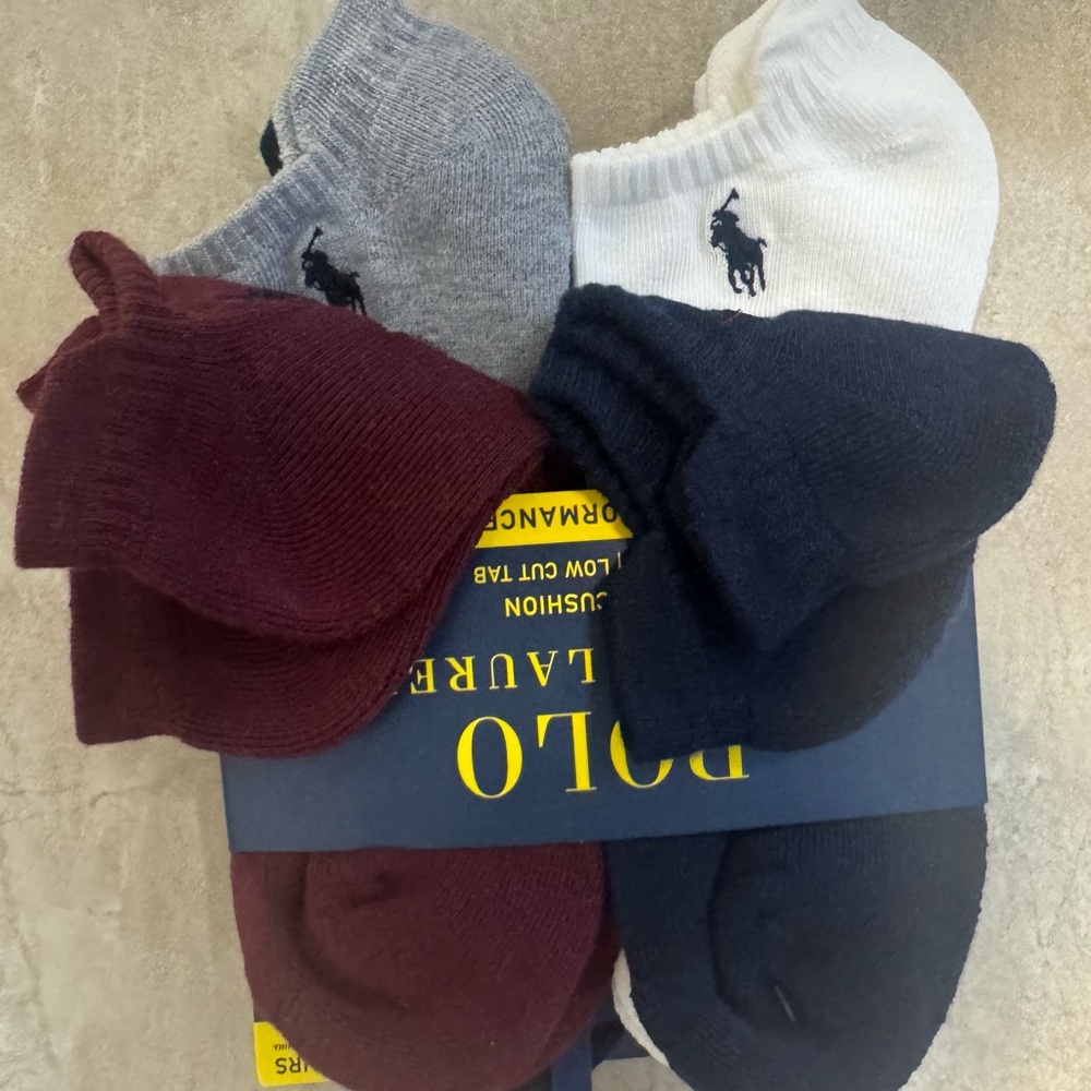 Polo Ralph Lauren Varsity Logo Low Cut Socks - Picture 11 of 11